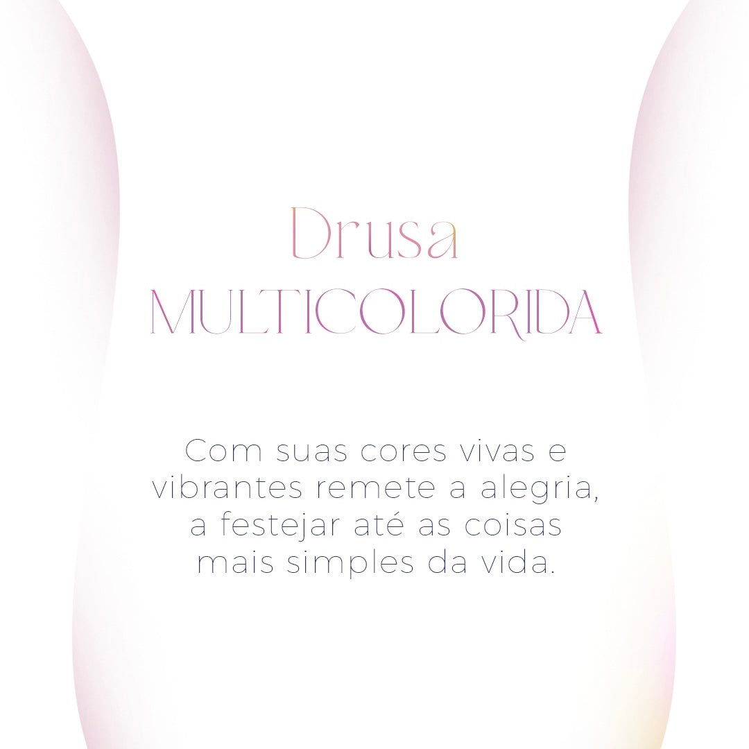 Brinco Ousadia - Drusa Multicolorida esmaltação cinza