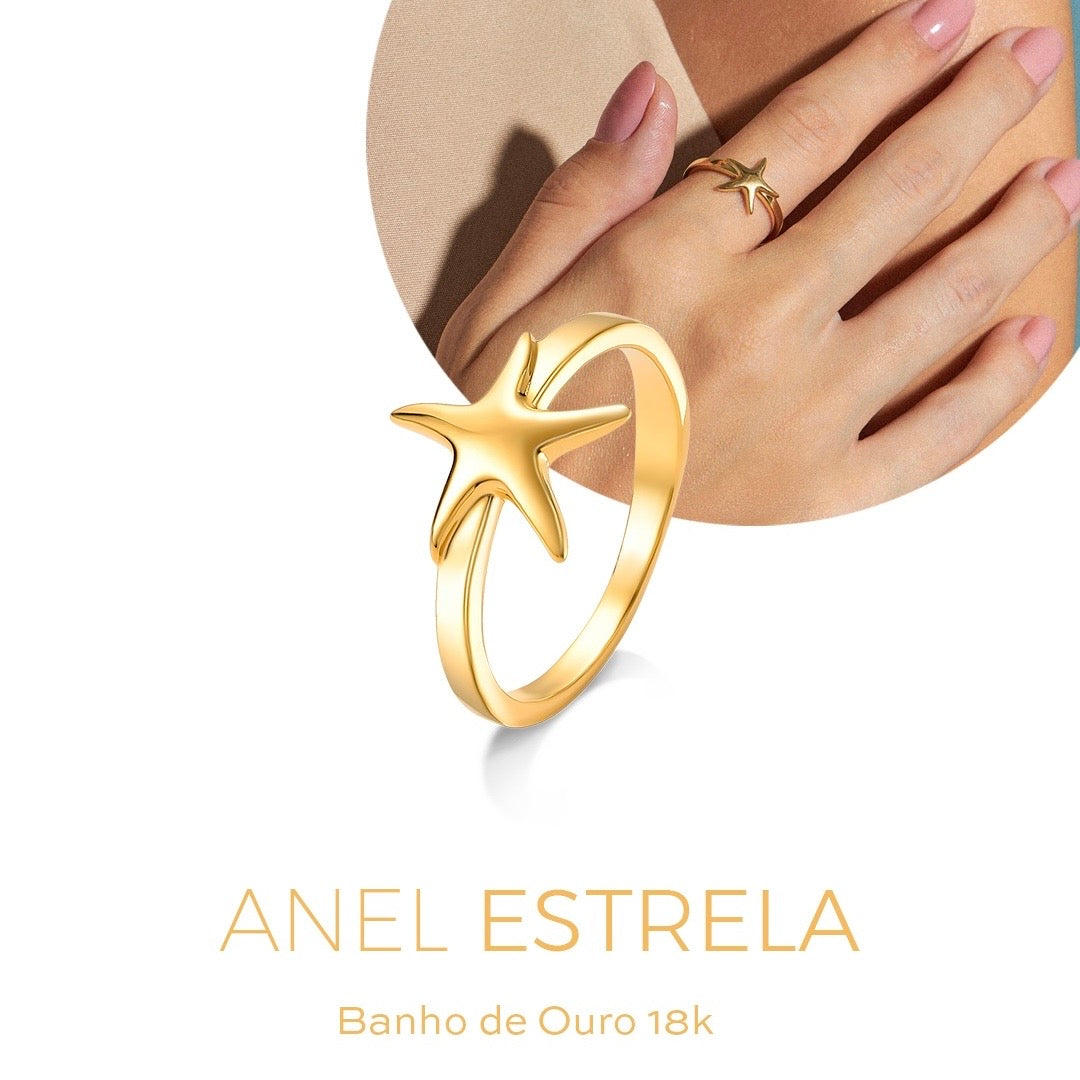 Anel Estrela - Ouro