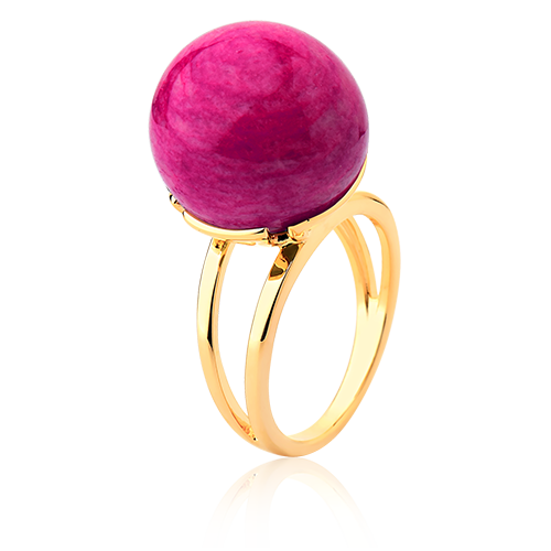 Anel Ball - Feldspato Rosa Pink