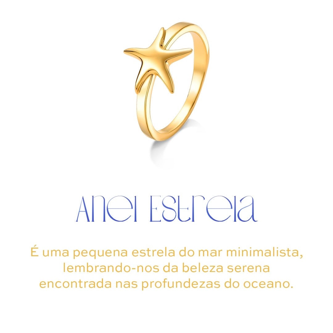 Anel Estrela - Ouro